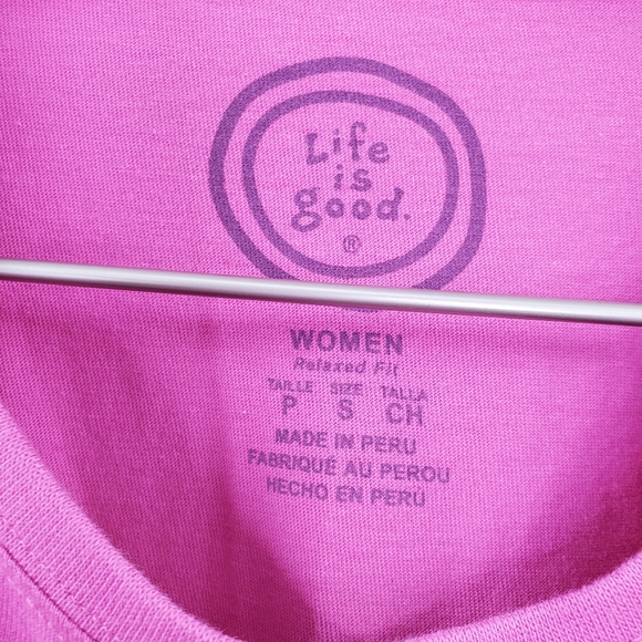 Life is Good Graphic Tee Scenic 30-A Florida Lounge Pink Coastal Grandma - Picture 7 of 8
